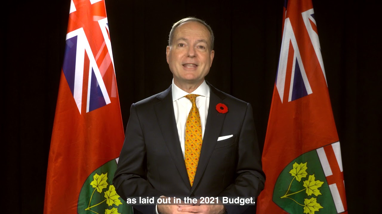 Minister Peter Bethlenfalvy: Niagara Economic Summit 2021