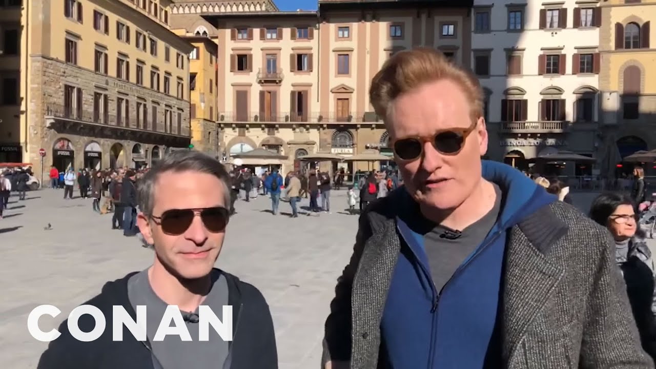 Behind The Scenes With Conan & Jordan In Florence | CONAN on TBS