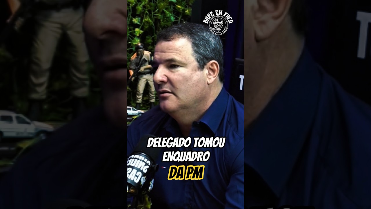O dia que o delegado tomou enquadro da PM. #policia #cortespodcast #policiamilitar #rota #boperj