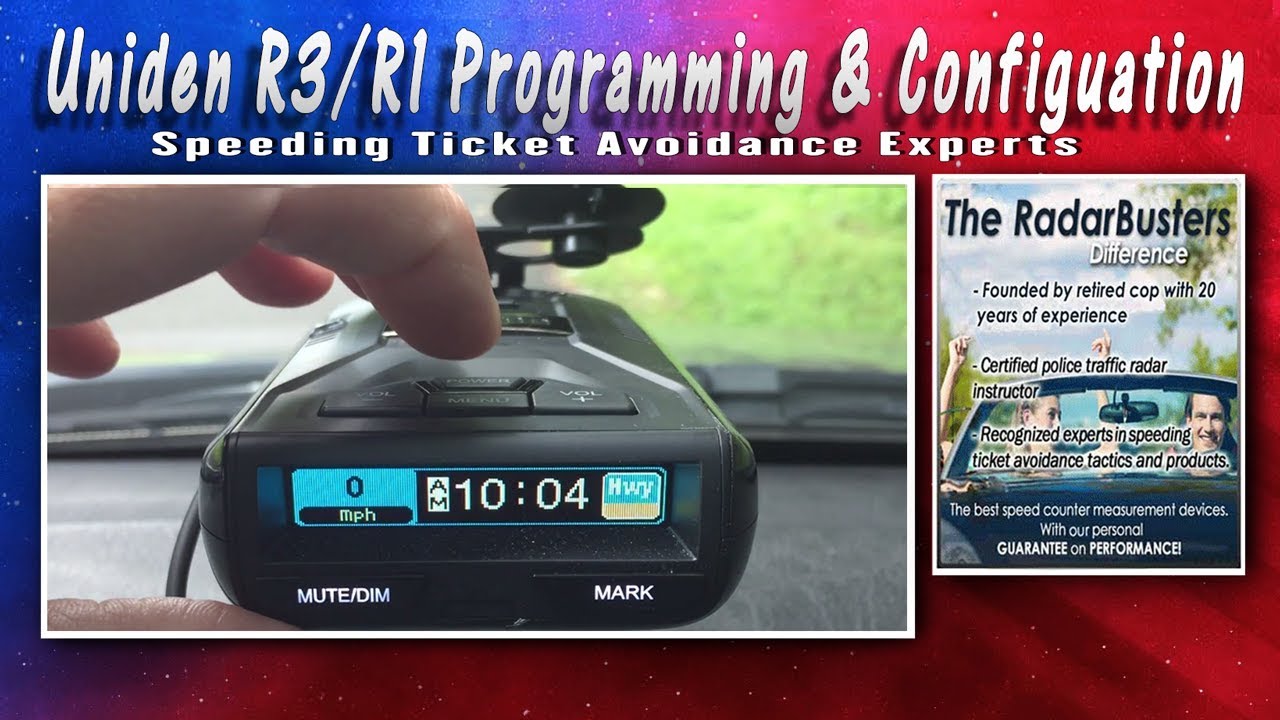Uniden R3/R1 Menu Programming & Configuration Guide