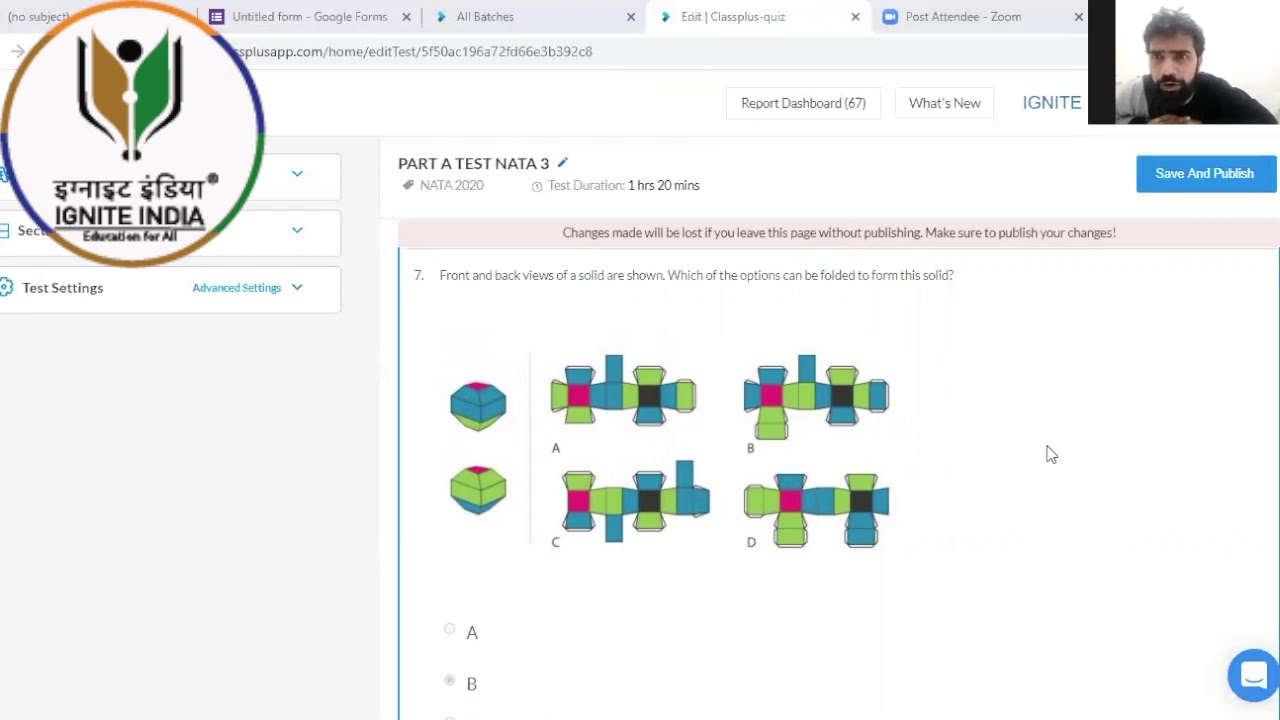 NATA PTQ MCQ LIVE MOCK TEST | HOW TO SCORE 150+ | NATA 2020