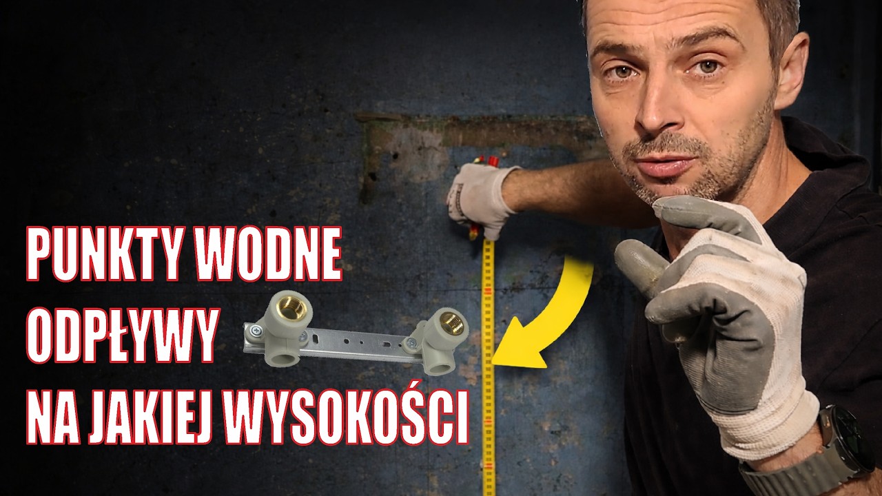 Na jakiej wysokości  zrobić punkty wodne i kanalizacyjne?
