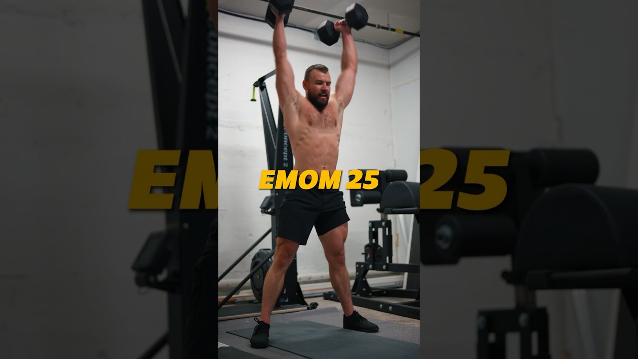 EMOM 25 Minutes #crossfit #wod #workout #dumbbell #fitness