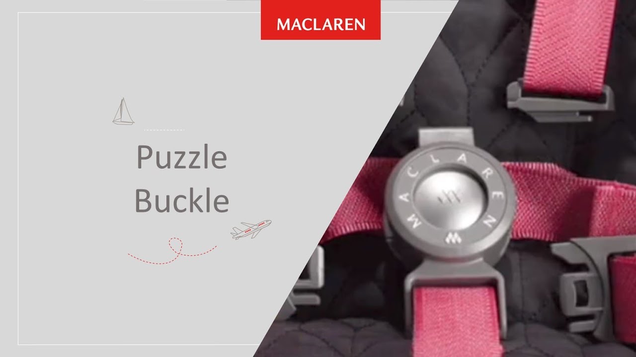How To Open and Close the Maclaren Stroller Puzzle Buckle