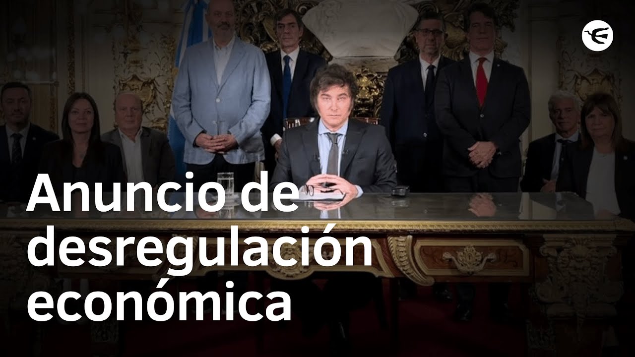 Javier Milei presenta el decreto de desregulaci&oacute;n econ&oacute;mica | MEGA DNU