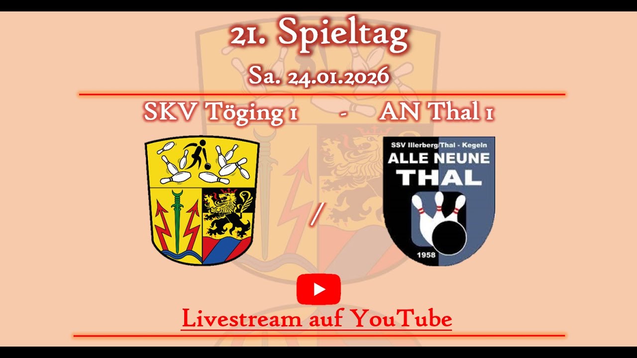 21. Spieltag SKV Töging 1 -  AN Thal 1