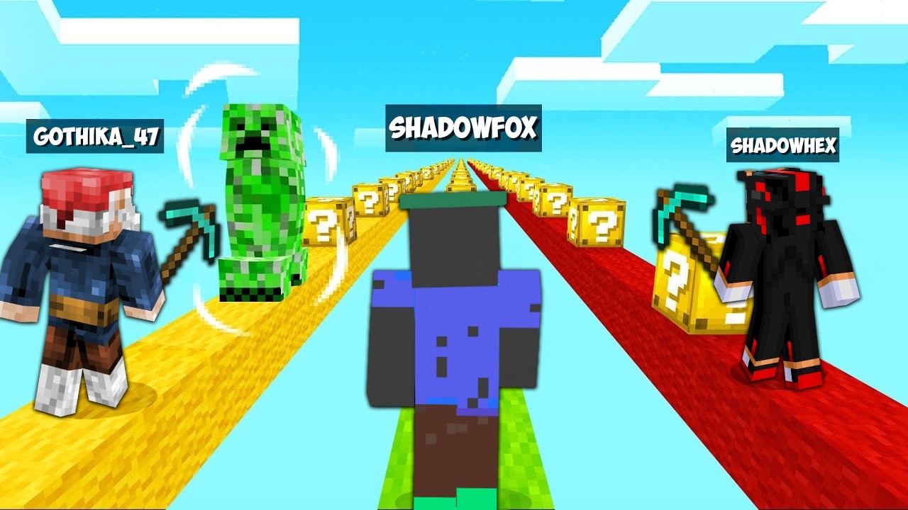 НАЙ-ЛУДИТЕ КЪСМЕТЛИЙСКИ БЛОКОВЕ!? Minecraft Lucky Block Race w/