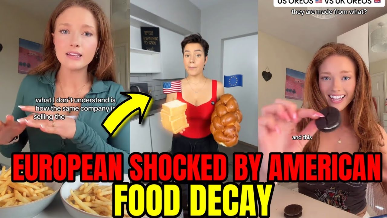 American Food VS European Food....IT ONLY GETS WORSE 