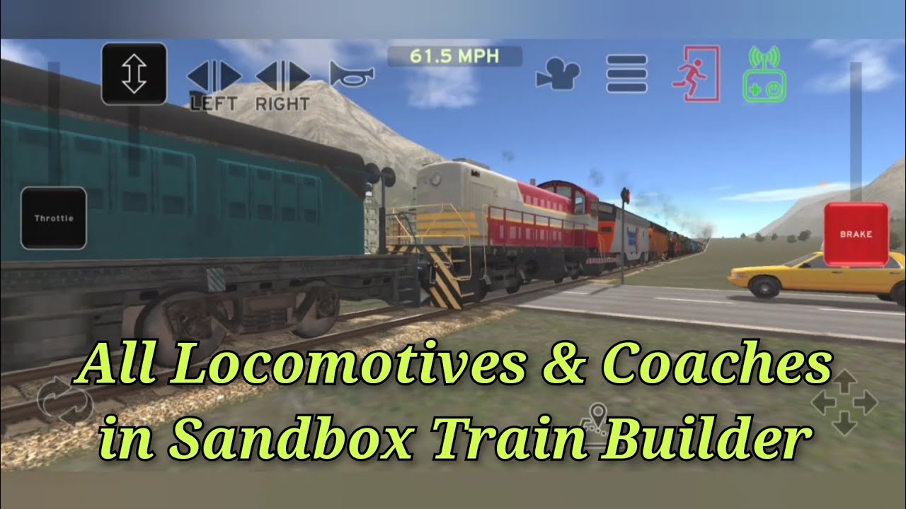All Locomotives & Coaches Of Sandbox Train Builder | Train And Rail Yard ard Simulator