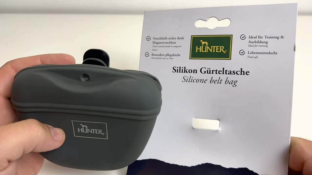 HUNTER Silikon Gürtel-Tasche - Snackbeutel Hund