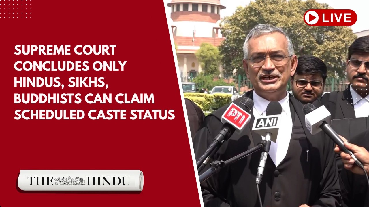 BREAKING: Supreme court rules only Hindus, Sikhs and Buddhists eligible for scheduled caste status