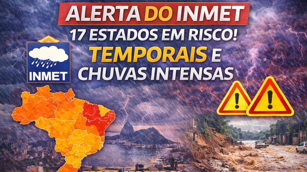 TERÇA-FEIRA CRÍTICA (03/02): CHUVA FORTE, TEMPORAIS E RISCO DE DESLIZAMENTOS