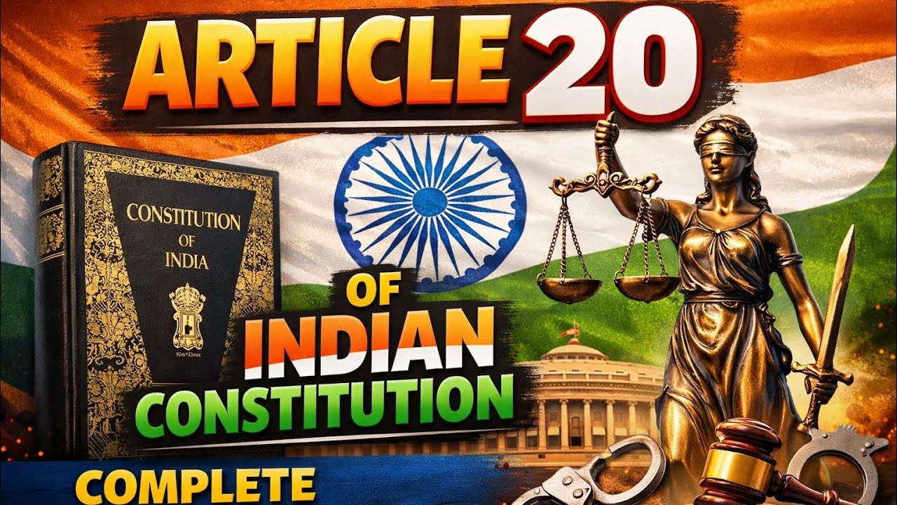 Article 20 of Indian Constitution | Right to Freedom | Indian Constitution in Hindi | Indian Polity 
