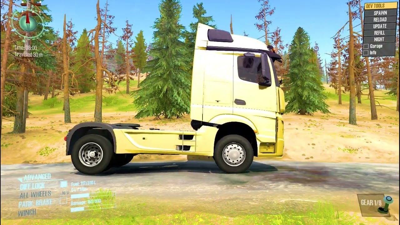Spintires：MudRunner Truck Gameplay #spintires #automobile