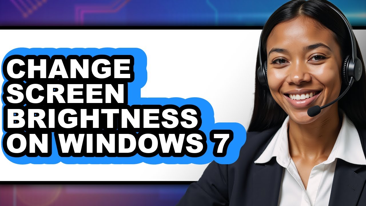 How to Change Screen Brightness on Windows 7 (easy Method)