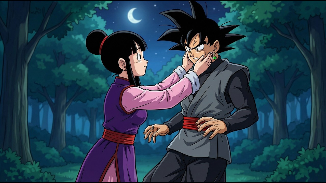 Future ChiChi Meets Goku Black