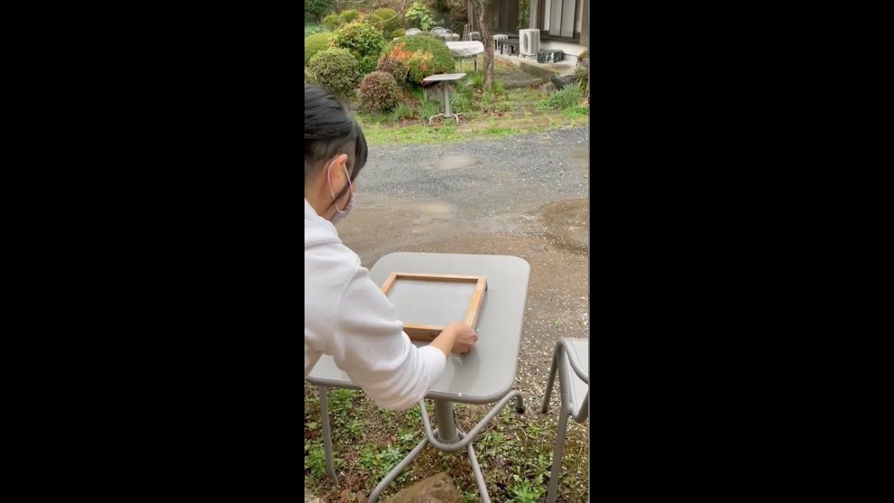 雨の日の楽しみ！落雨紙（らくさめし）を作ろう！〜自宅紙漉きセットでできること