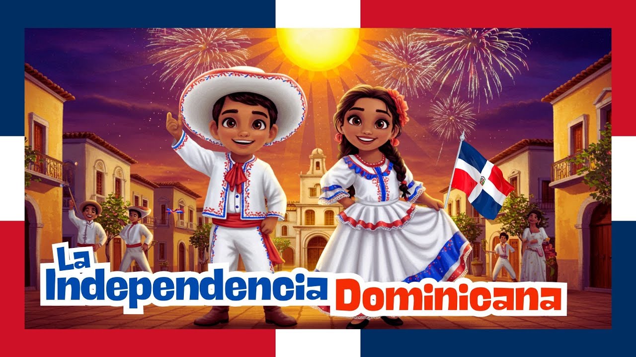 La Independencia Dominicana para Ni&ntilde;os - Historia Animada y Divertida 🎉📚 1844