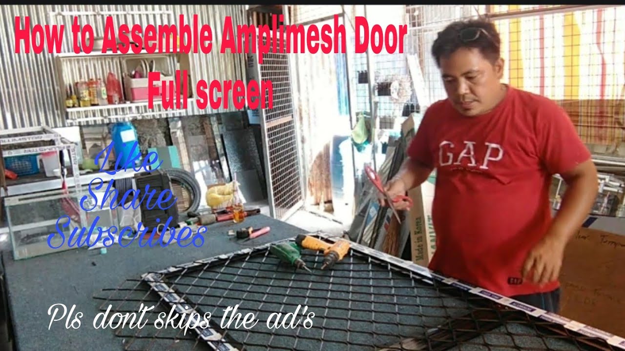 How to Assemble Amplimesh Door|Full screen