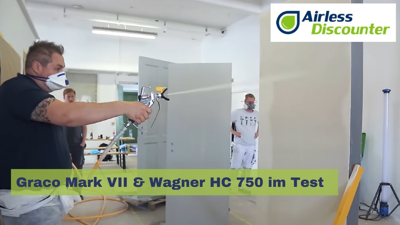 Graco Mark VII & Wagner HC 750 im Test mit Spachtel - Bagar Airliss G