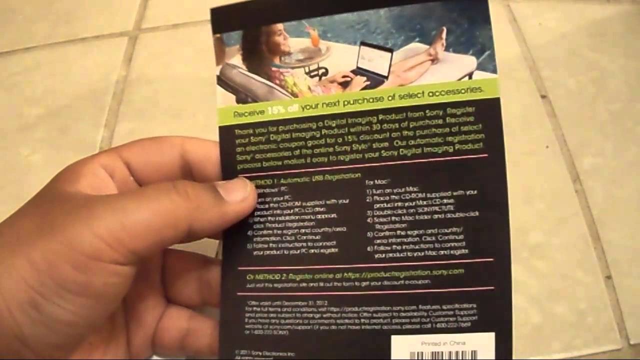 Sony Dsc-w560 Unboxing