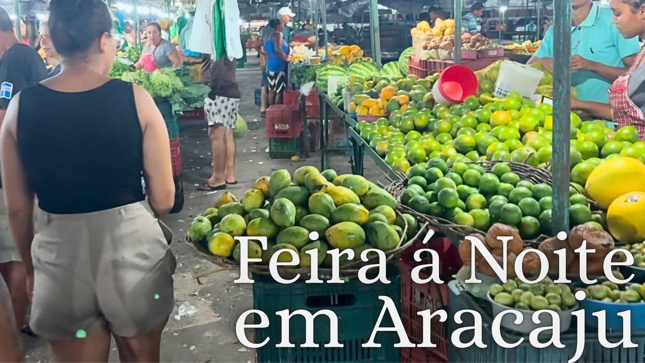 Feira Livre à Noite no Bairro Orlando Dantas – Aracaju SE