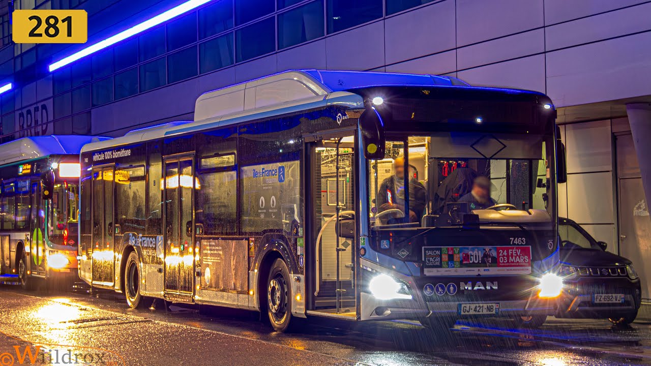 MAN NL280 ZF GNC EfficientHybrid - Bus 281 RATP