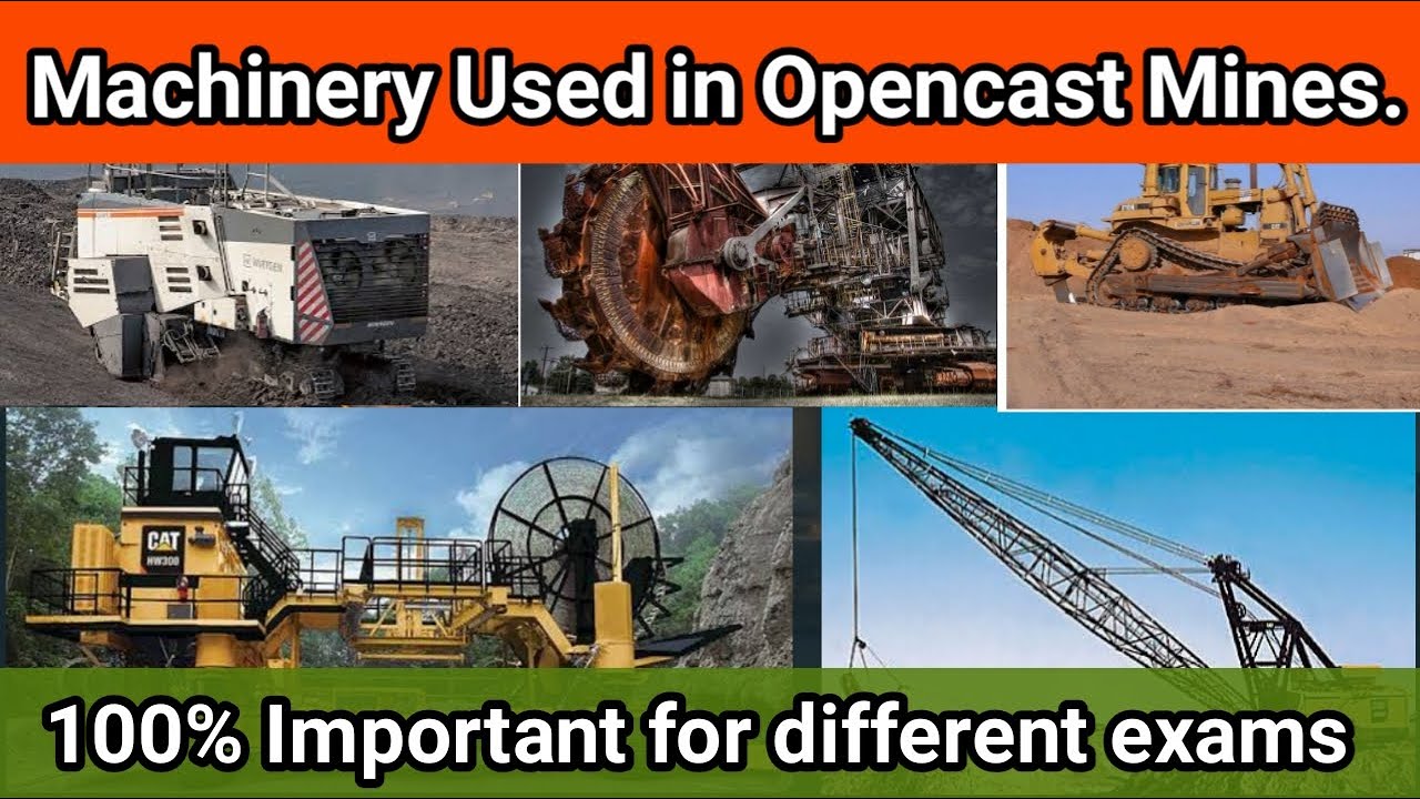 Opencast Machinery Used || Shovel, Dumper,Dragline,Surface Miner,Wheel Bucket Excavator,Highwall etc
