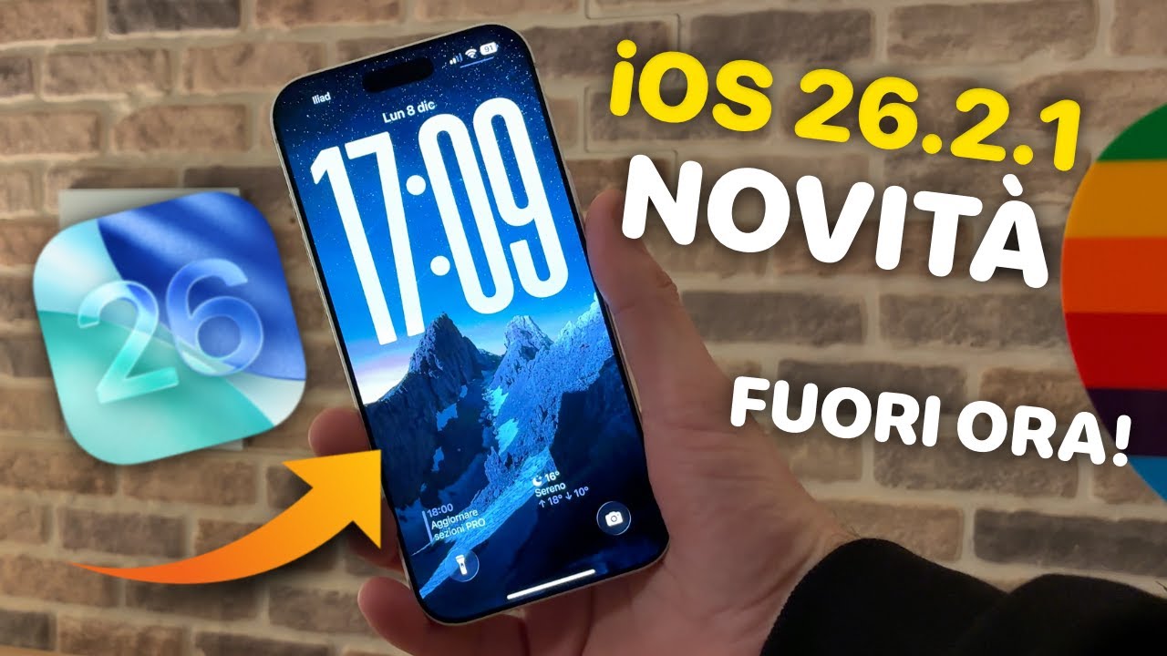 SCARICATELO ORA! 🚨 iOS 26.2.1 Disponibile PER TUTTI: Fix Luminosità e Sorpresa AirTag 2