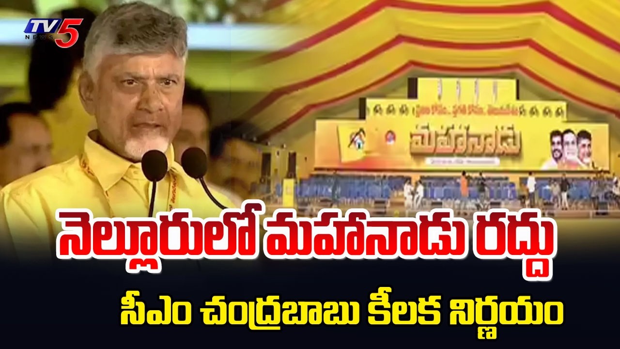 CM Chandrababu Key Decision About TDP Mahanadu | Fuel Saving Steps || TV5 News