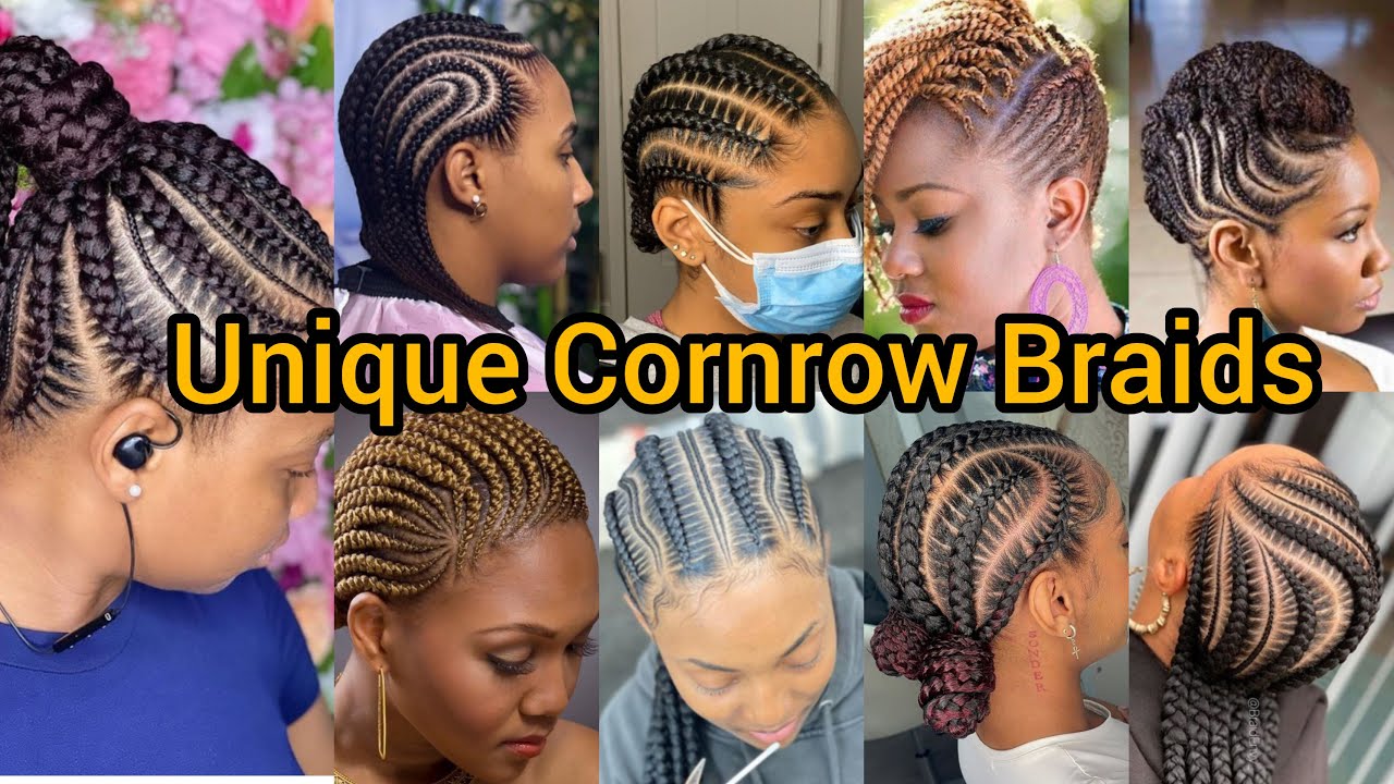 50+ UNIQUE CORNROW BRAIDS for your natural hairs | Straight Back Cornrow Braids Hairstyles for Women
