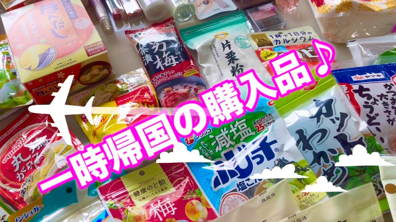 【一時帰国】購入品｜日本で買ってきたもの