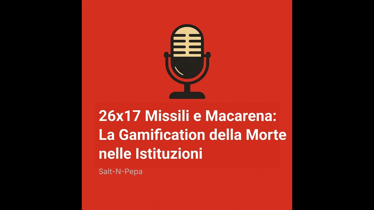 26×17 Missili e Macarena: La Gamification della Morte nelle Istituzioni