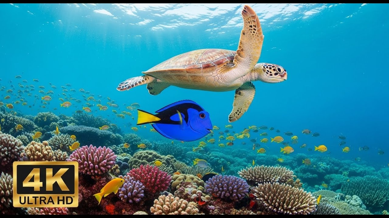 🐡 Ultra HD Aquarium View – Relaxing Fish Tank & Soft Music for Stress Relief