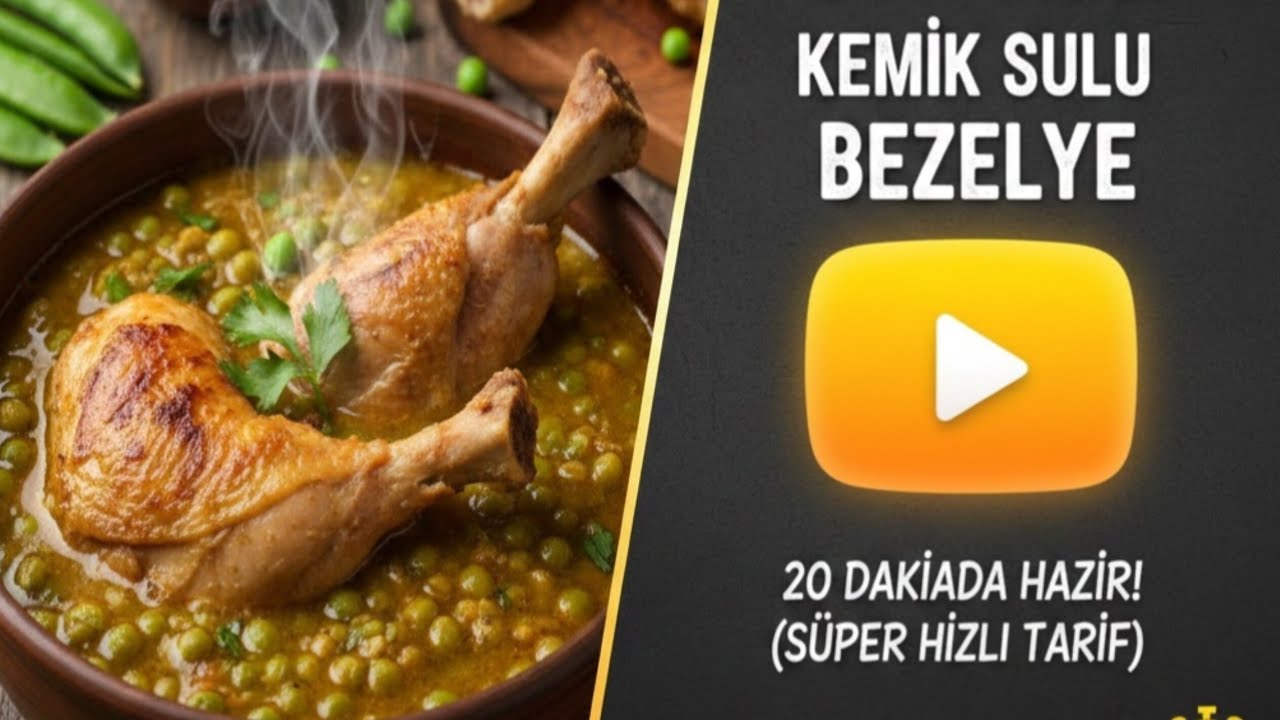 ❤️ Şifa Olsun Diye Yapıldı! Köy Tavuğu Kemik Sulu Bezelye
