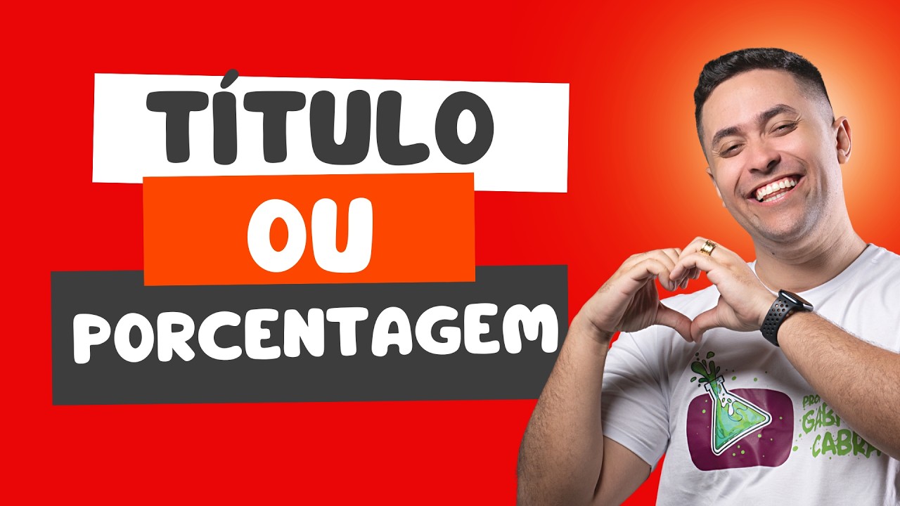 T&Iacute;TULO OU PORCENTAGEM