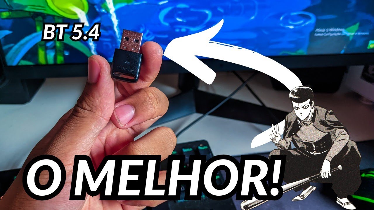 ESSE É O MELHOR ADAPTADOR BLUETOOTH (para controle tem delay) DE 2025 (olha a desc)
