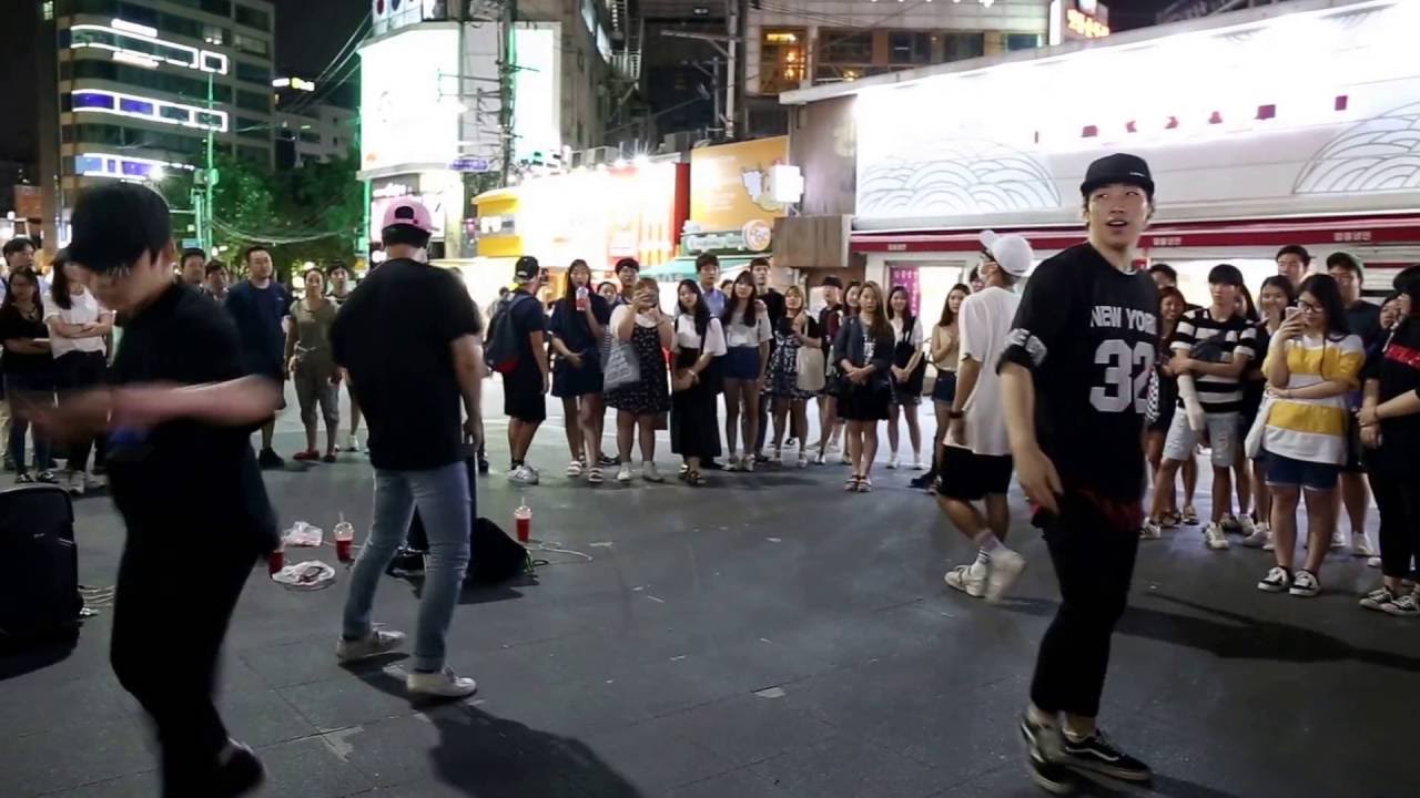 JHKTV]  sin chon street dance DOB    불타오르네