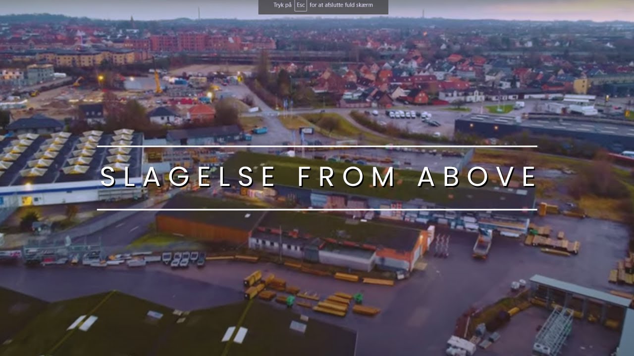 Soaring Above Slagelse: Ambient Drone Footage