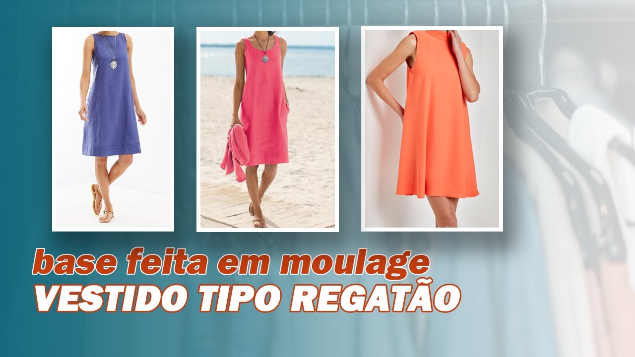 VESTIDO REGATÃO FEITO NA MOULAGE | BASE COMPLETA PASSO A PASSO