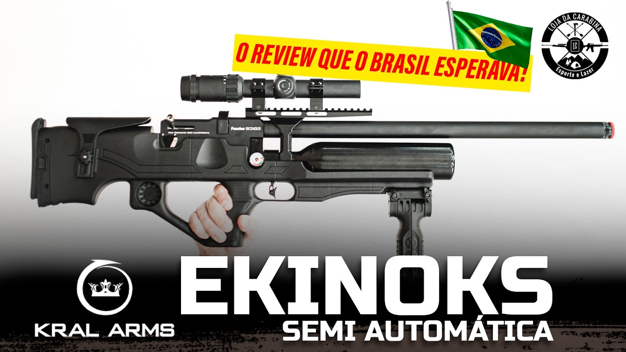 O Review Mais Aguardado do Brasil! KRAL EKINOKS S SEMI AUTO 5.5mm