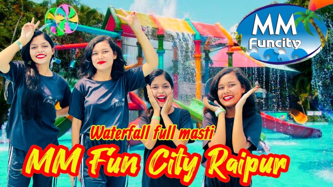 MM Fun City Raipur Waterfall full Masti 🥳 Candy musu Vlog | Muskan Bharti Vlog | Isha Tandan Vlog