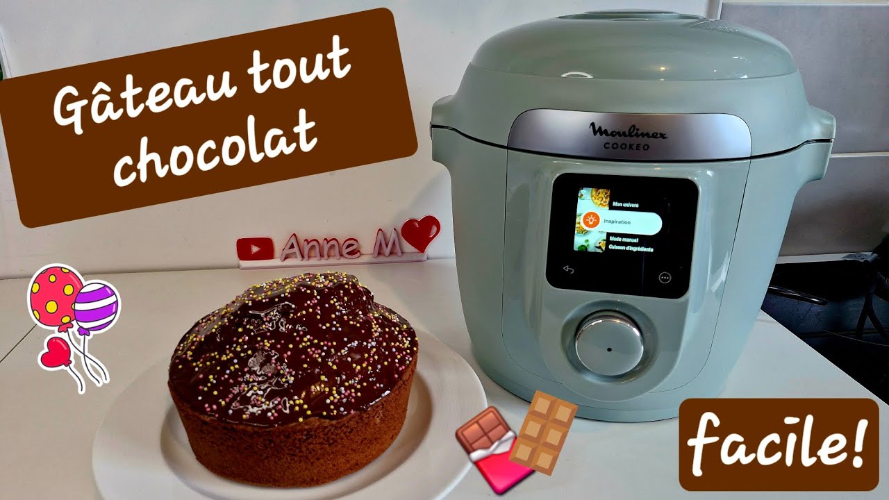 Gâteau tout chocolat facile avec l'extra crisp et le cookeo!