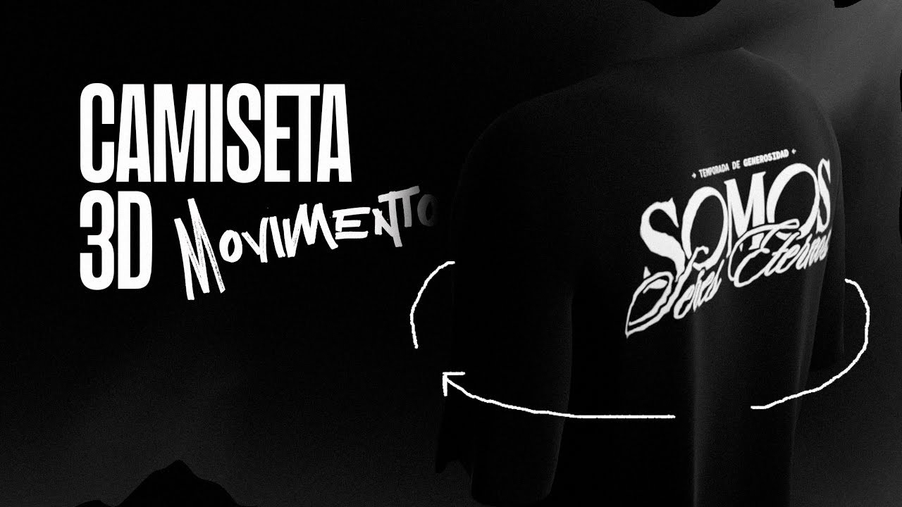 CAMISETA 3D BLENDER (Marvelous & blender).