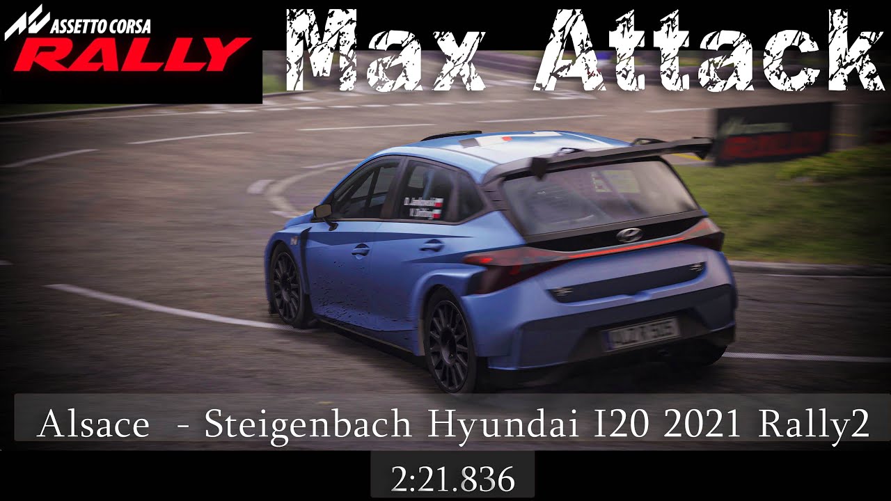 Assetto Corsa Rally Alsace - Steigenbach Hyundai I20 2021 Rally2 - MAX Attack