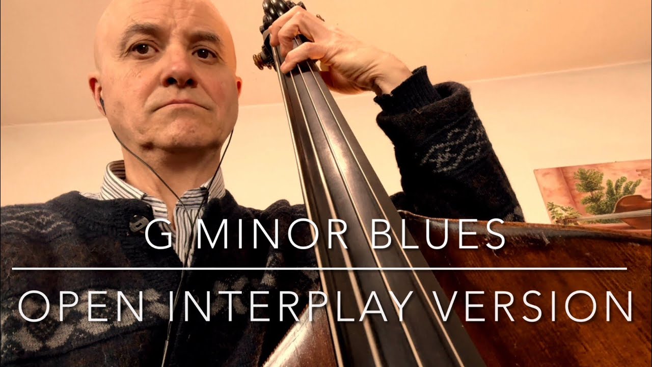 G Minor Blues Open - Interplay Version Bass Line Play Along Backing Track 