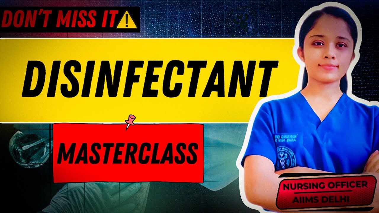 Disinfectants explained ! TYPES ,USES,DIFFERENCES #disinfectants #nursingexam #norcet #aiims 
