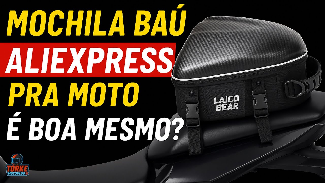 Mochila Baú AliExpress pra Moto — É Boa Mesmo? #moto #automobile
