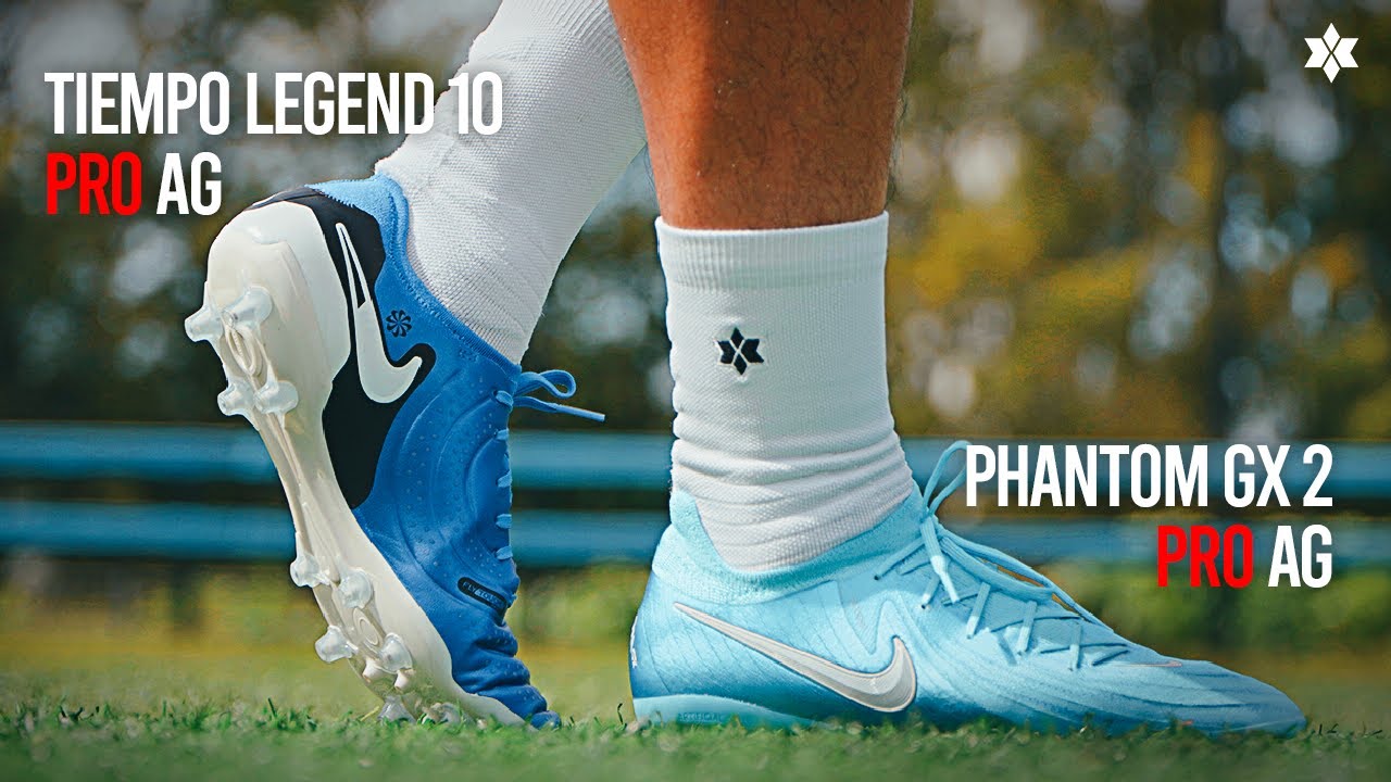 Сравнение футбольных бутс Nike «Pro.ver» | Tiempo Legend 10 Pro AG против Phantom GX 2 Pro AG
