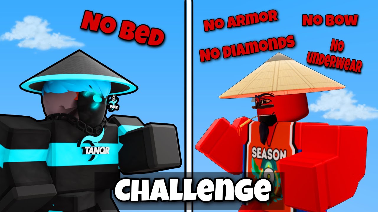 So I Did TanqR And Milyon’s Challenge In One Game.. (Roblox Bedwars)